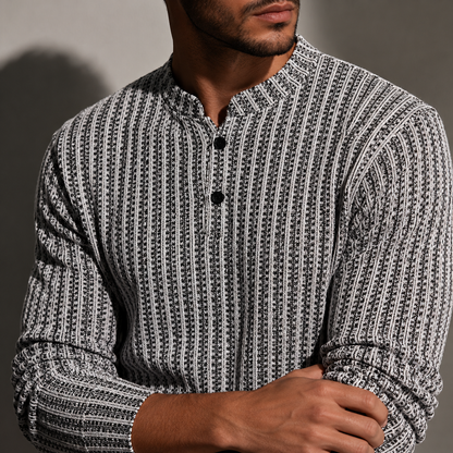 Marlowe Textured Henley Shirt
