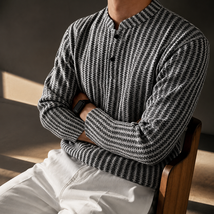 Marlowe Textured Henley Shirt