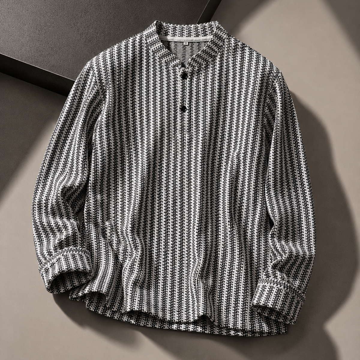 Marlowe Textured Henley Shirt