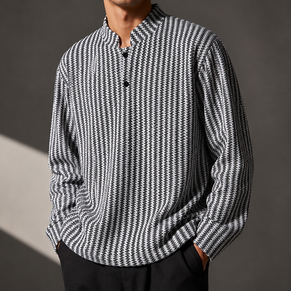 Marlowe Textured Henley Shirt