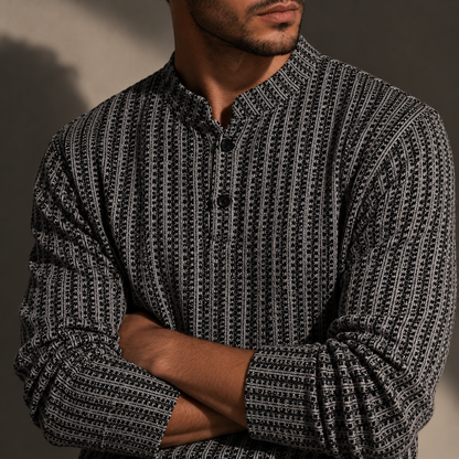 Marlowe Textured Henley Shirt