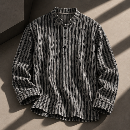 Marlowe Textured Henley Shirt