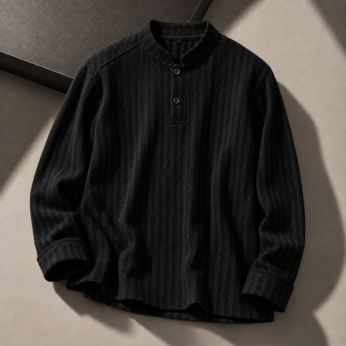 Marlowe Textured Henley Shirt