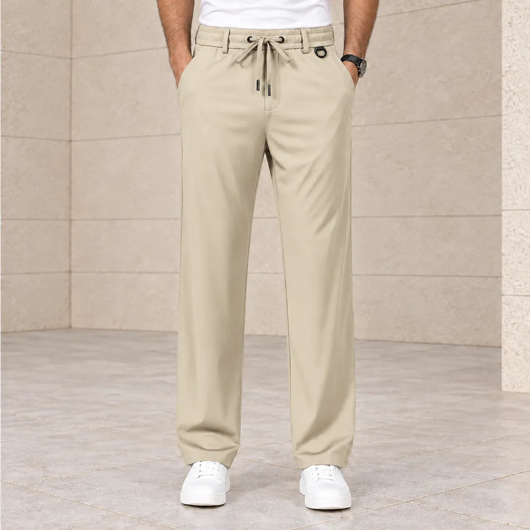 Relaxed Drawstring Casual Pants
