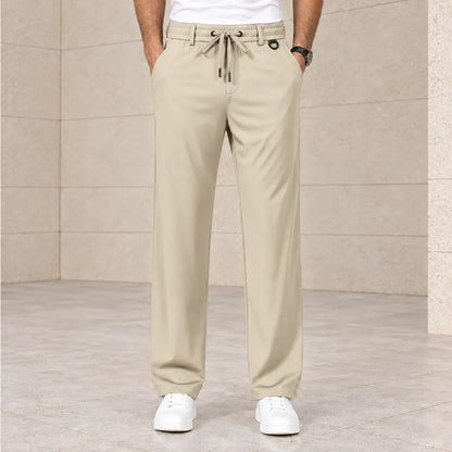 Relaxed Drawstring Casual Pants