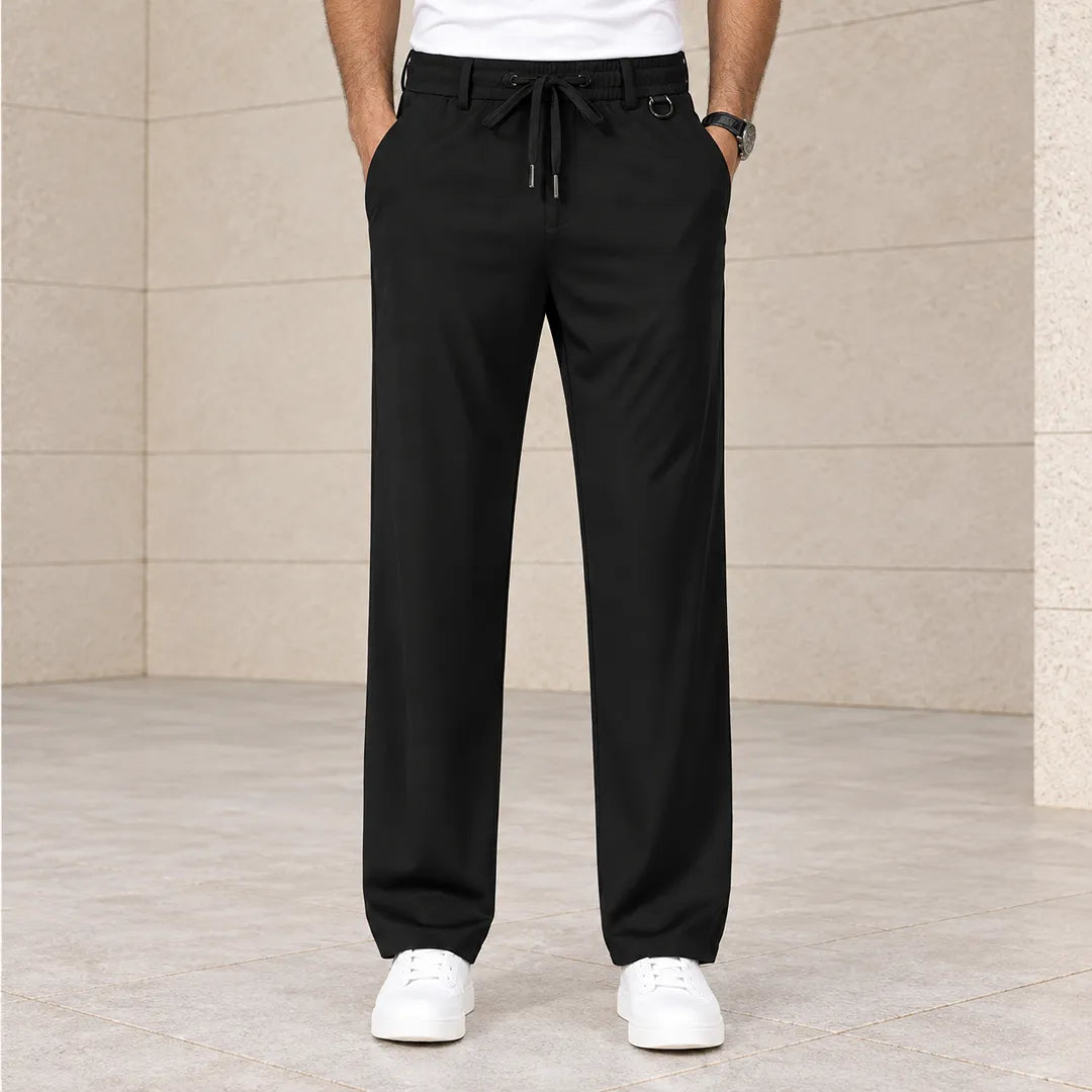 Relaxed Drawstring Casual Pants