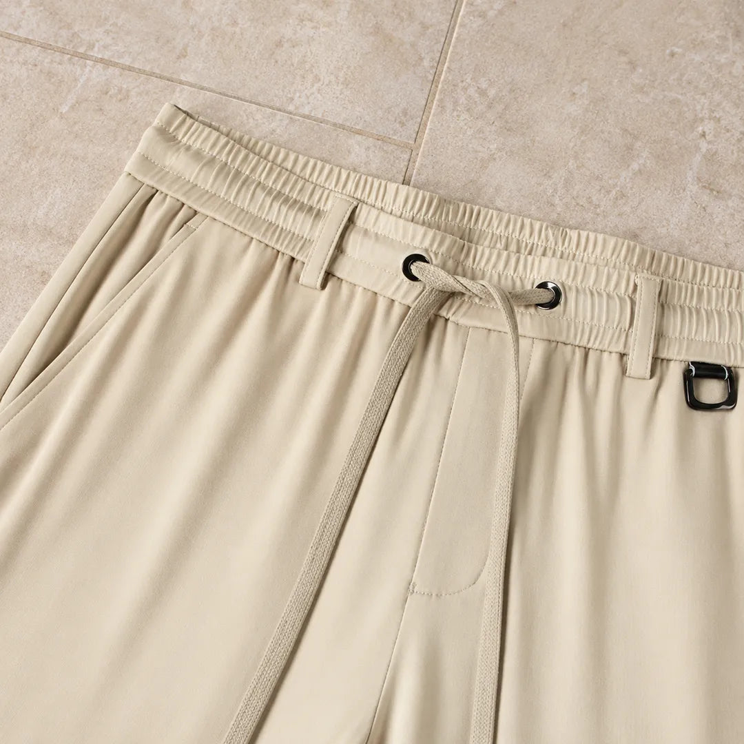 Relaxed Drawstring Casual Pants